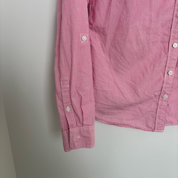 Tommy Hilfiger Striped Pink Button Down Shirt - Size XS - Picture 4 of 7